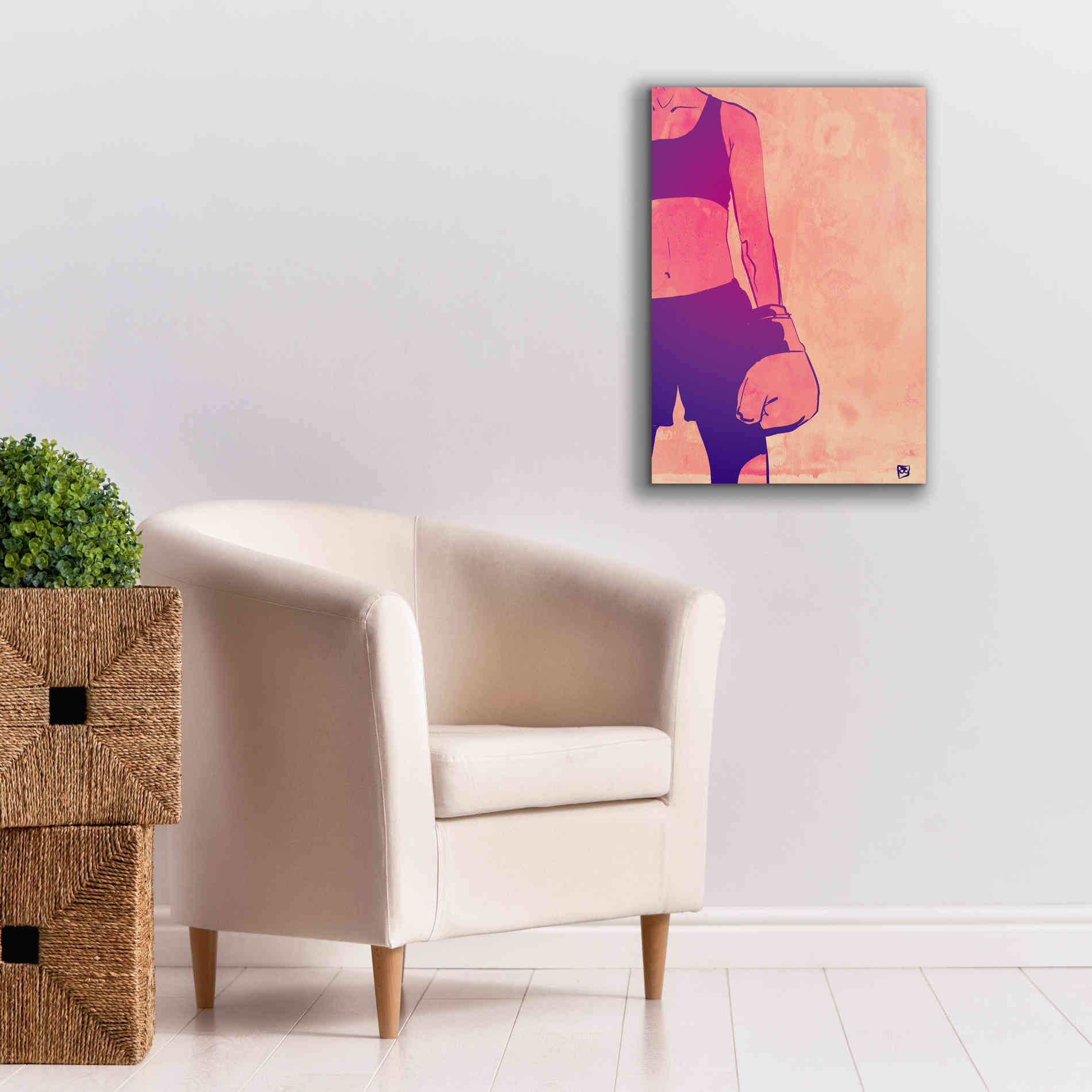 'Boxing Club 3' by Giuseppe Cristiano, Canvas Wall Art,18 x 26