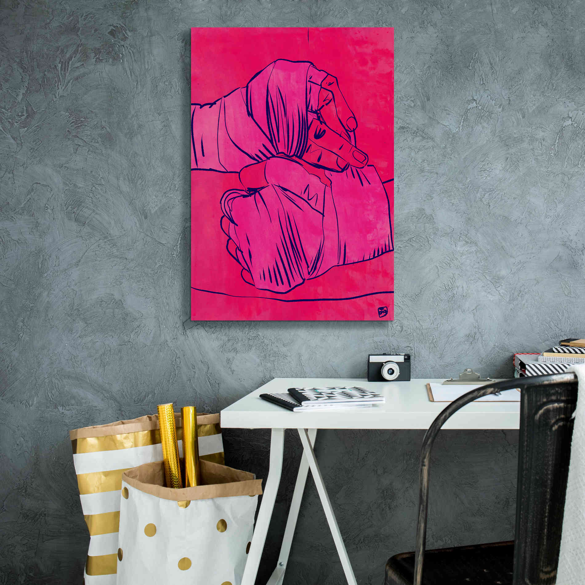 'Boxing Club 4' by Giuseppe Cristiano, Canvas Wall Art,18 x 26