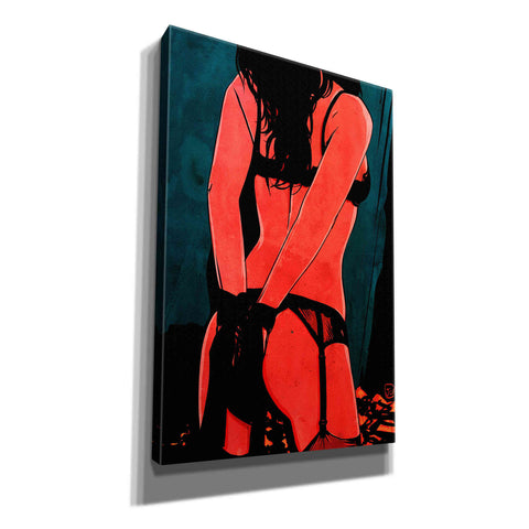 Image of 'Brunette in Lingerie' by Giuseppe Cristiano, Canvas Wall Art