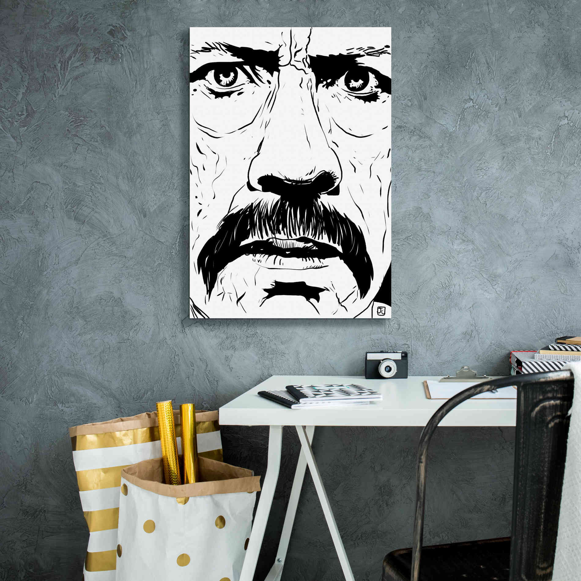 'Danny Trejo 2' by Giuseppe Cristiano, Canvas Wall Art,18 x 26