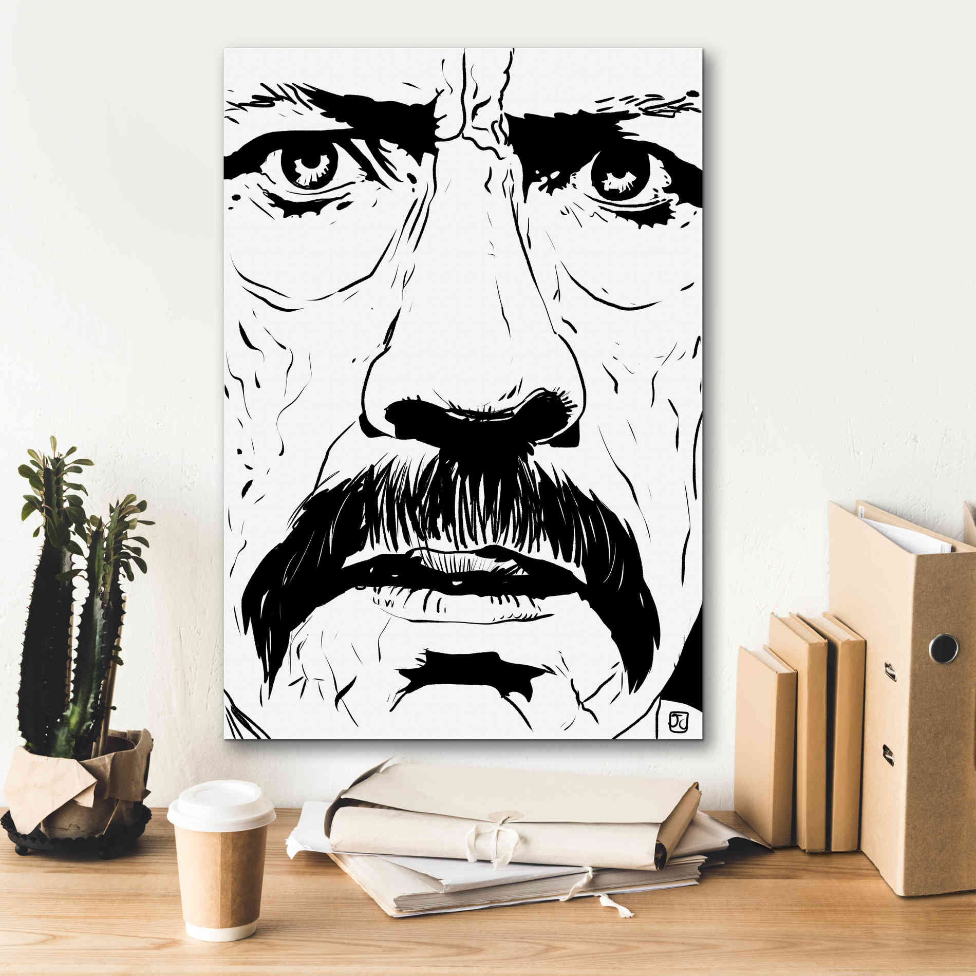 'Danny Trejo 2' by Giuseppe Cristiano, Canvas Wall Art,18 x 26