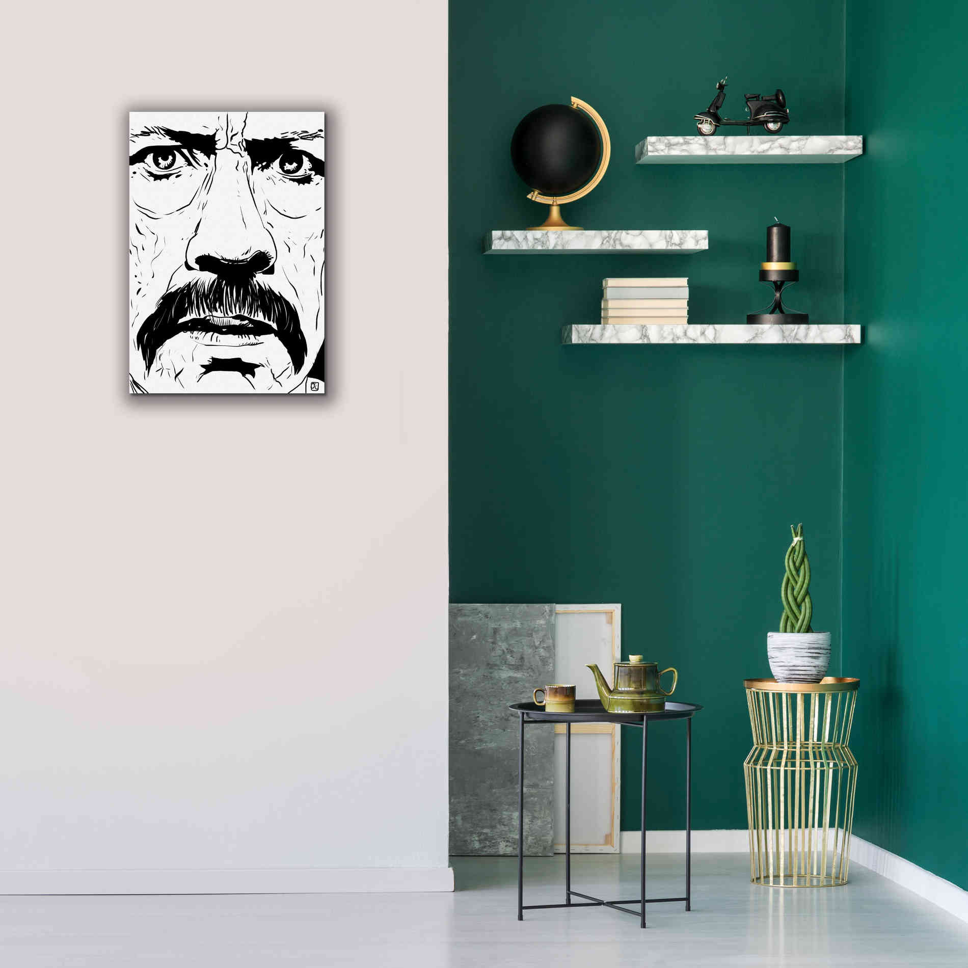 'Danny Trejo 2' by Giuseppe Cristiano, Canvas Wall Art,18 x 26