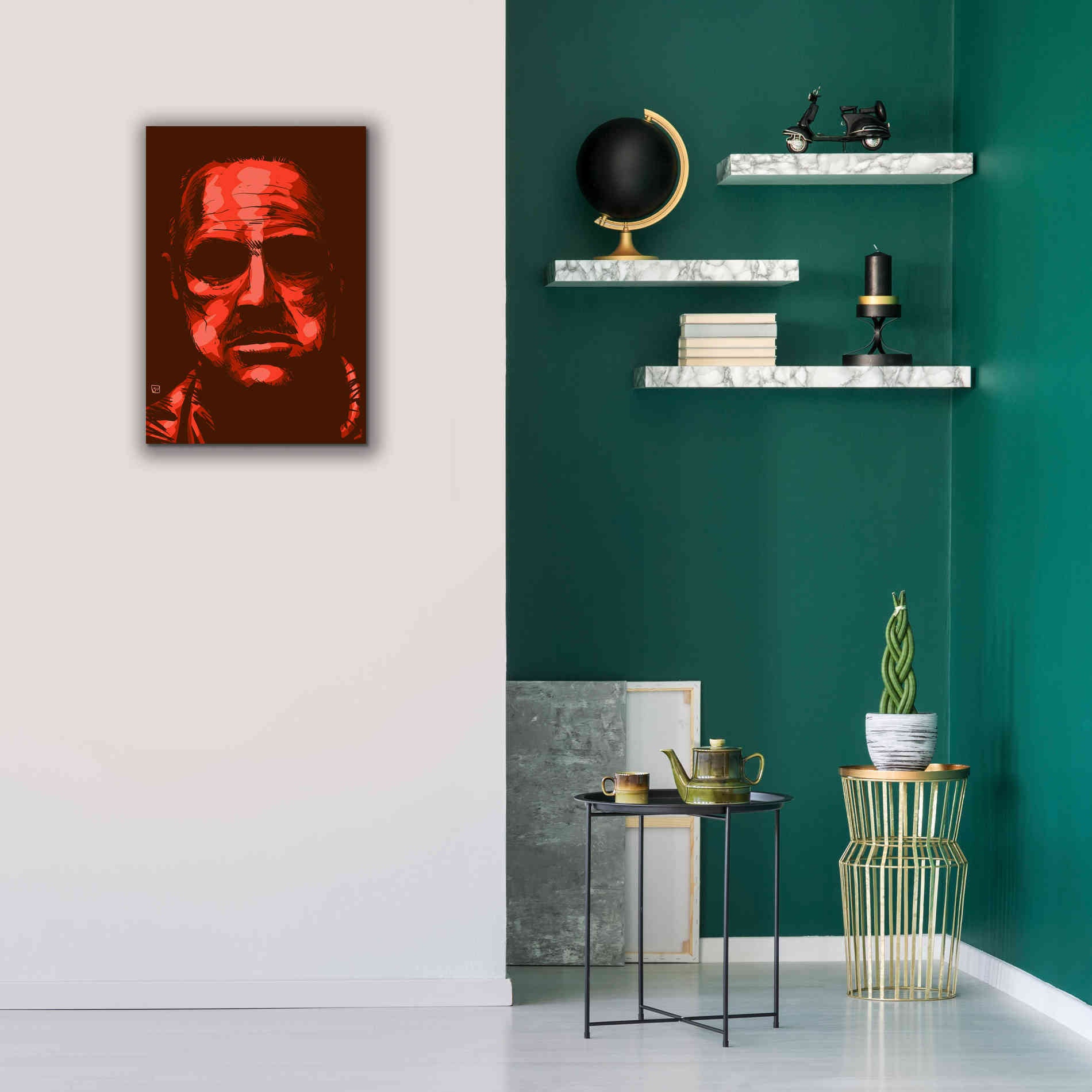 'Don Vito Corleone' by Giuseppe Cristiano, Canvas Wall Art,18 x 26