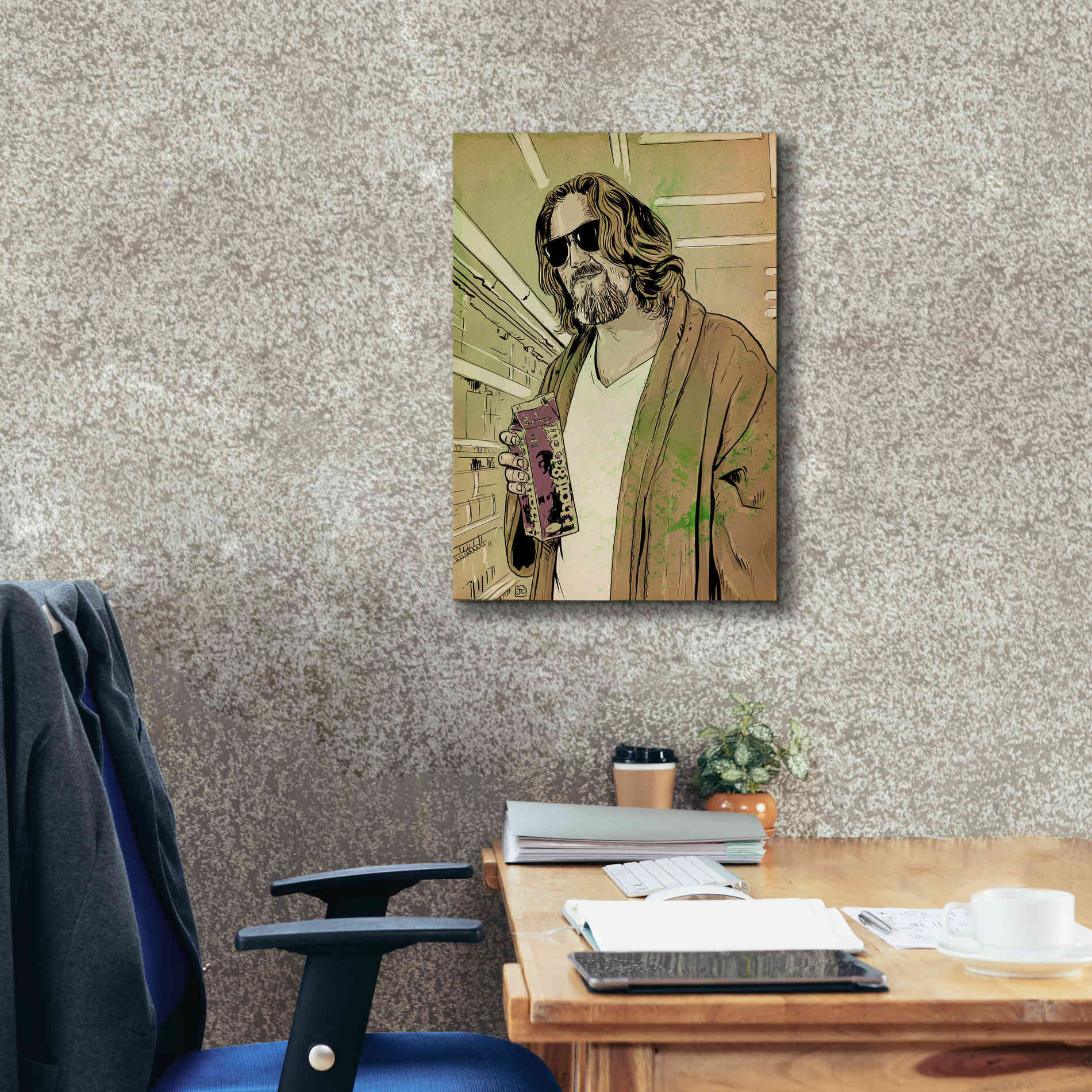 'Dude Lebowski' by Giuseppe Cristiano, Canvas Wall Art,18 x 26