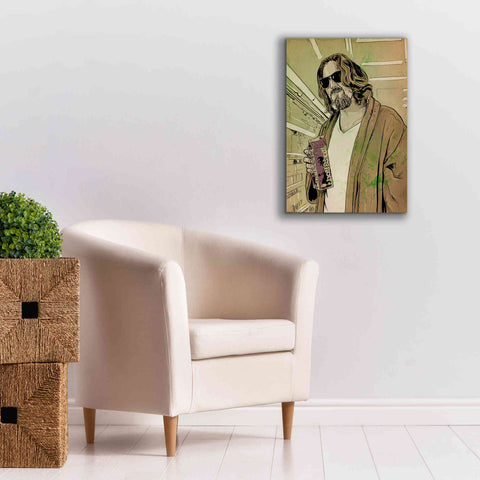 Image of 'Dude Lebowski' by Giuseppe Cristiano, Canvas Wall Art,18 x 26