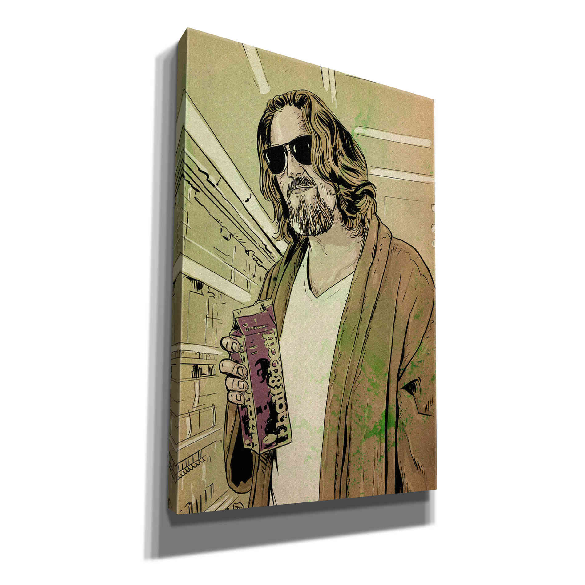 'Dude Lebowski' by Giuseppe Cristiano, Canvas Wall Art