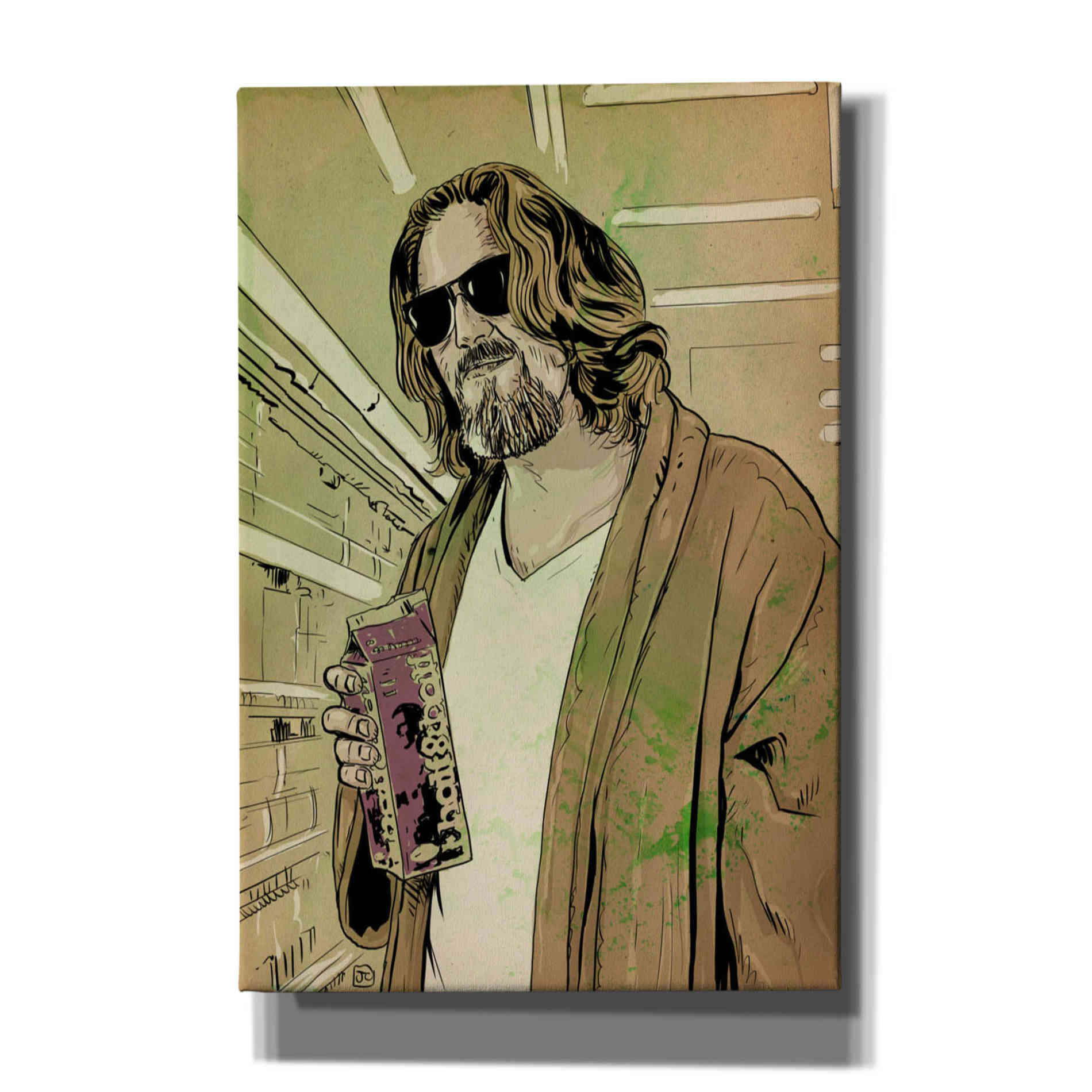 'Dude Lebowski' by Giuseppe Cristiano, Canvas Wall Art