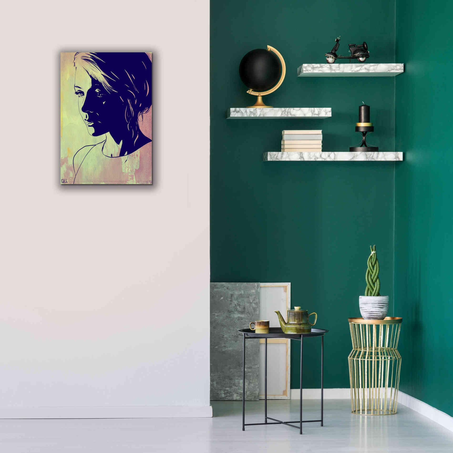 'Face' by Giuseppe Cristiano, Canvas Wall Art,18 x 26