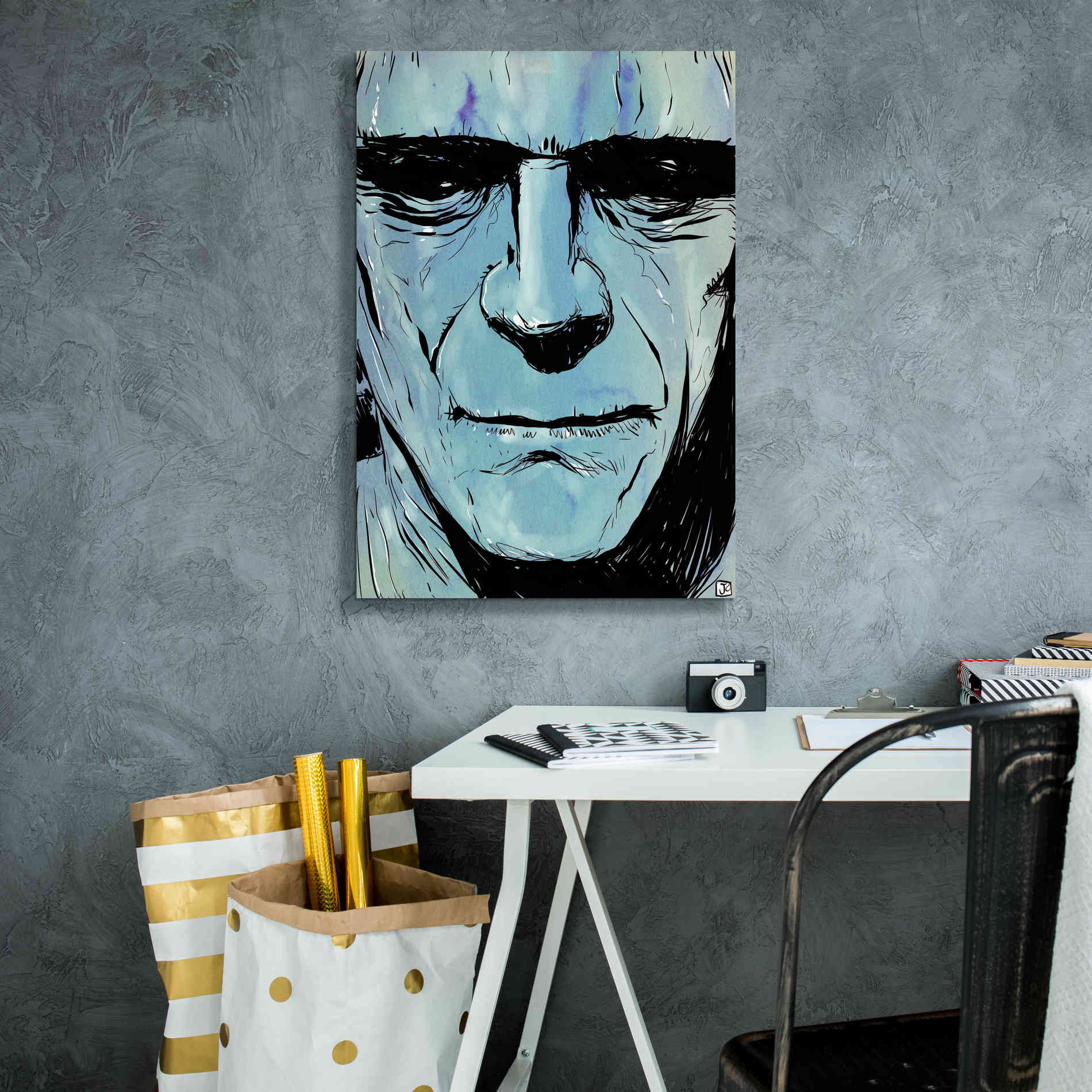 'Frankenstein' by Giuseppe Cristiano, Canvas Wall Art,18 x 26