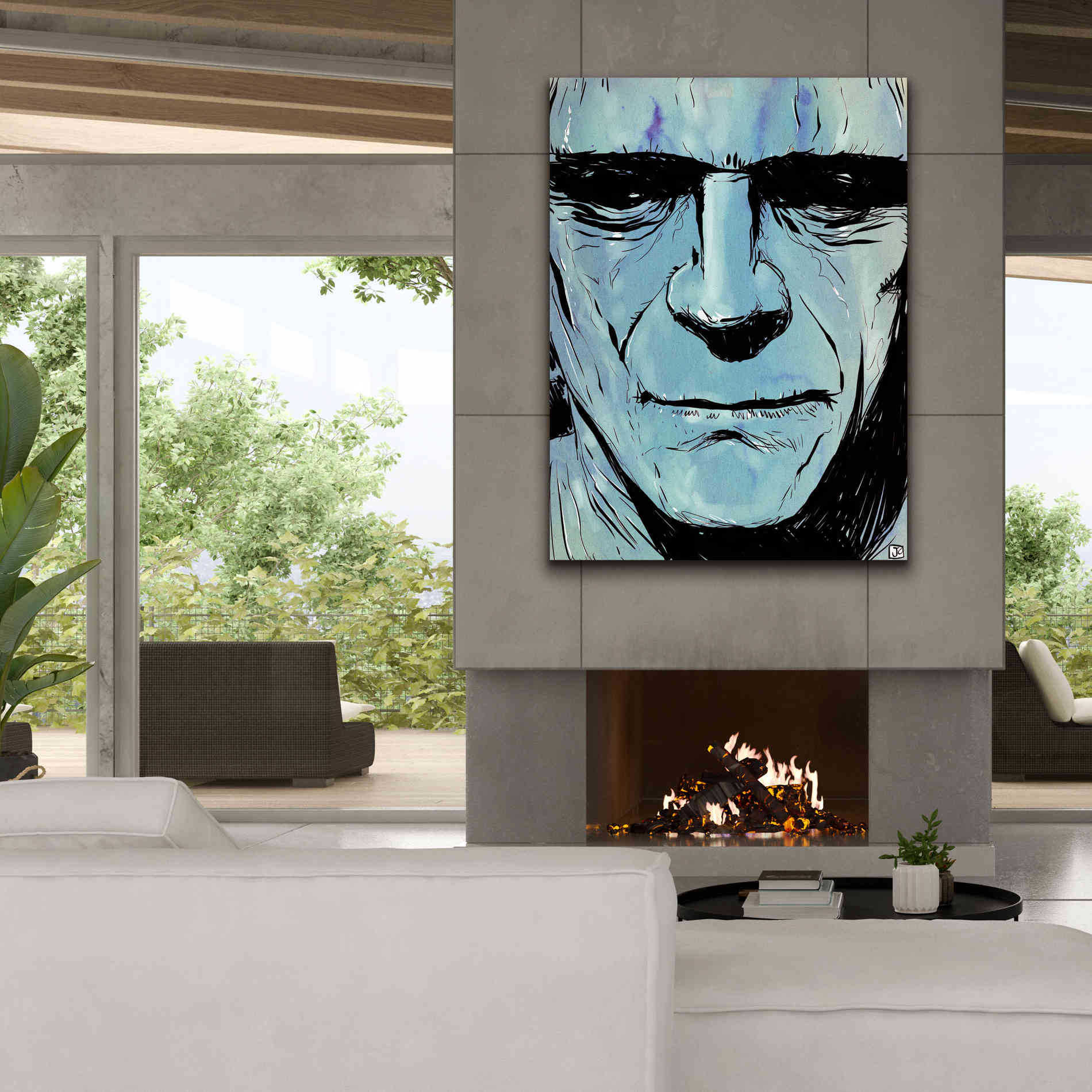 'Frankenstein' by Giuseppe Cristiano, Canvas Wall Art,40 x 54