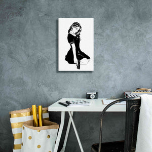 'Girl With Gun II' by Giuseppe Cristiano, Canvas Wall Art,12 x 18