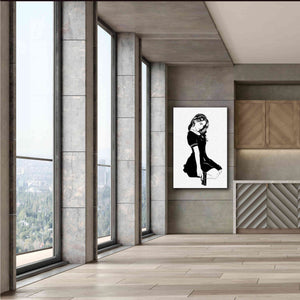 'Girl With Gun II' by Giuseppe Cristiano, Canvas Wall Art,40 x 60