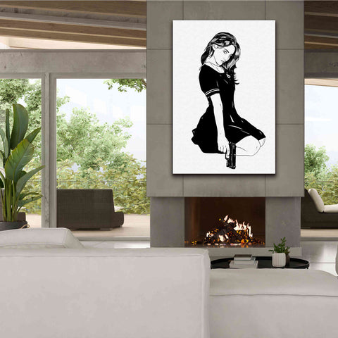 Image of 'Girl With Gun II' by Giuseppe Cristiano, Canvas Wall Art,40 x 60