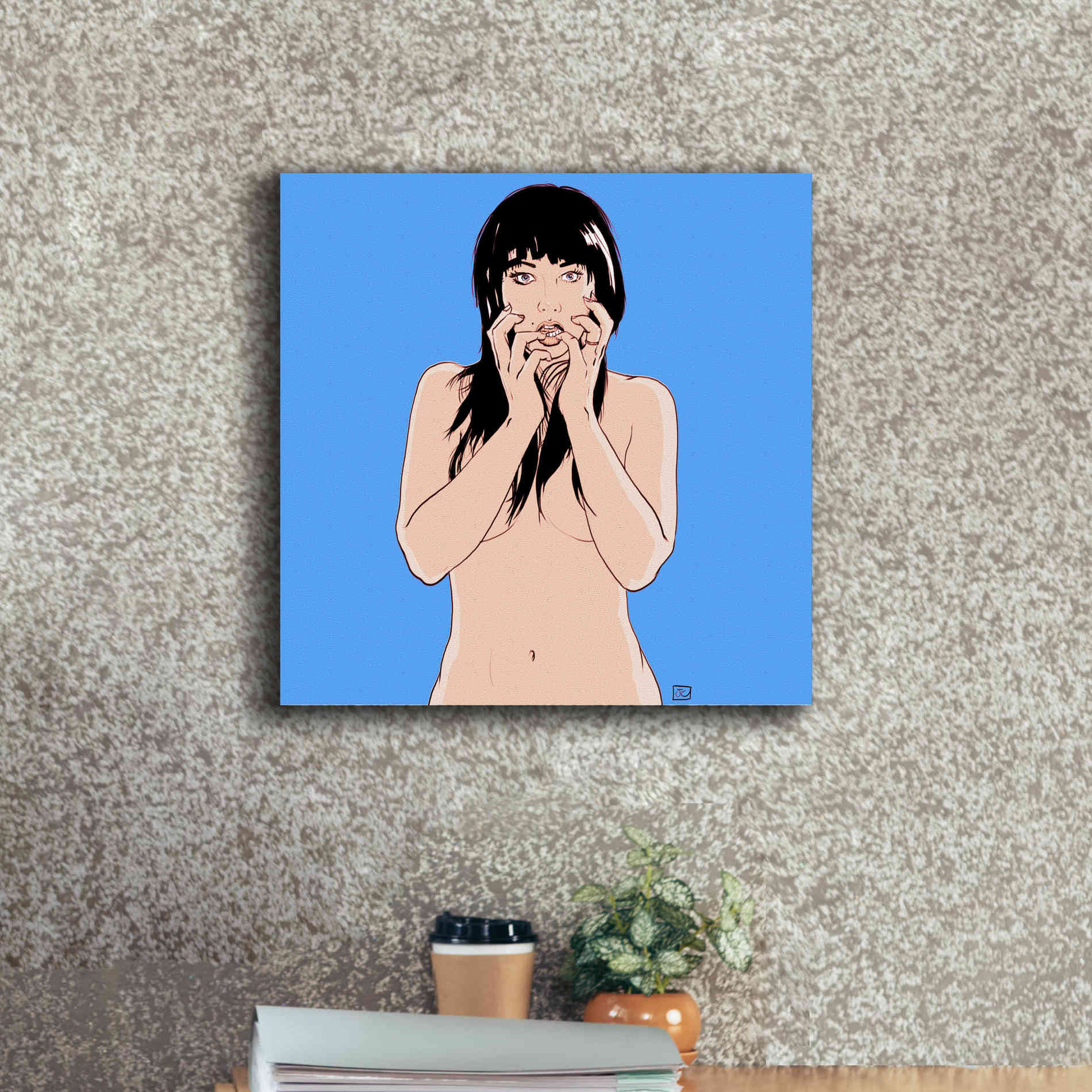 'Hands' by Giuseppe Cristiano, Canvas Wall Art,18 x 18