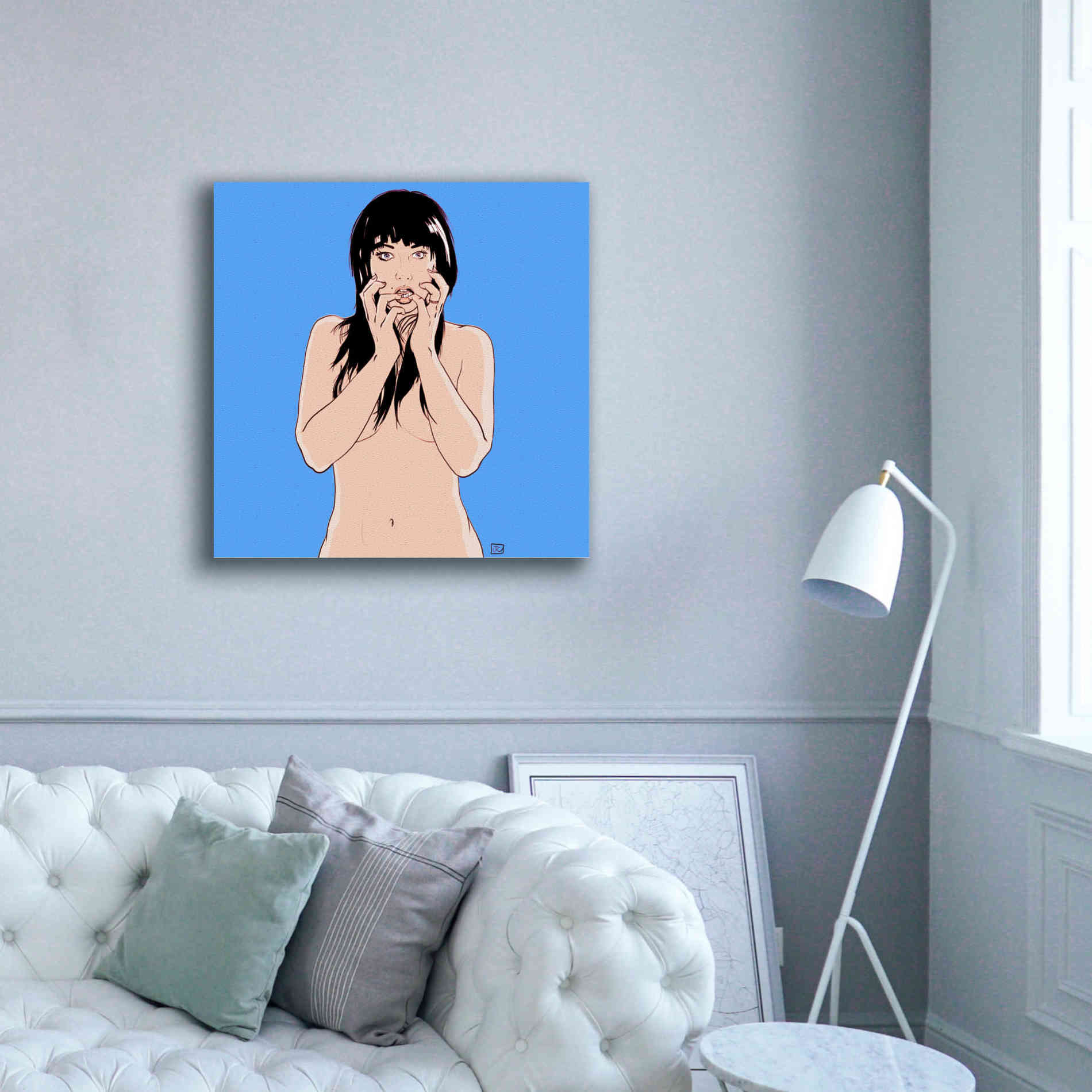 'Hands' by Giuseppe Cristiano, Canvas Wall Art,37 x 37