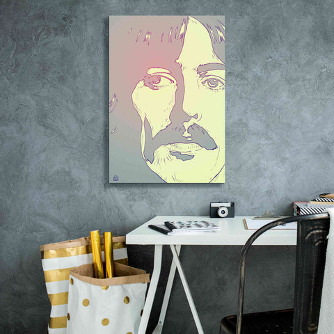 Image of 'George Harrison' by Giuseppe Cristiano, Canvas Wall Art,18 x 26