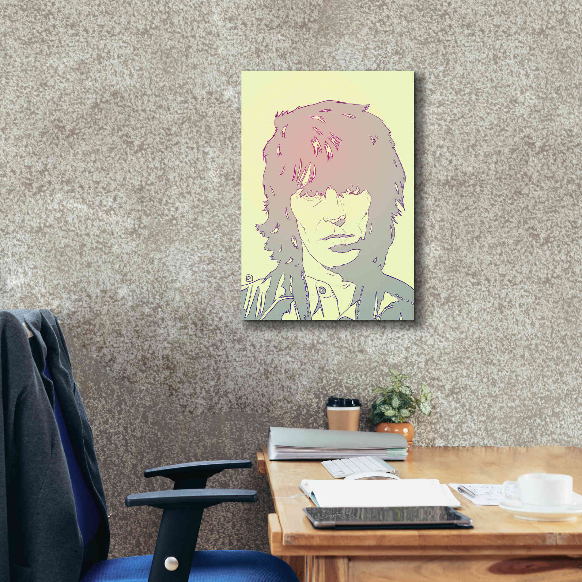 'Mick Jagger' by Giuseppe Cristiano, Canvas Wall Art,18 x 26