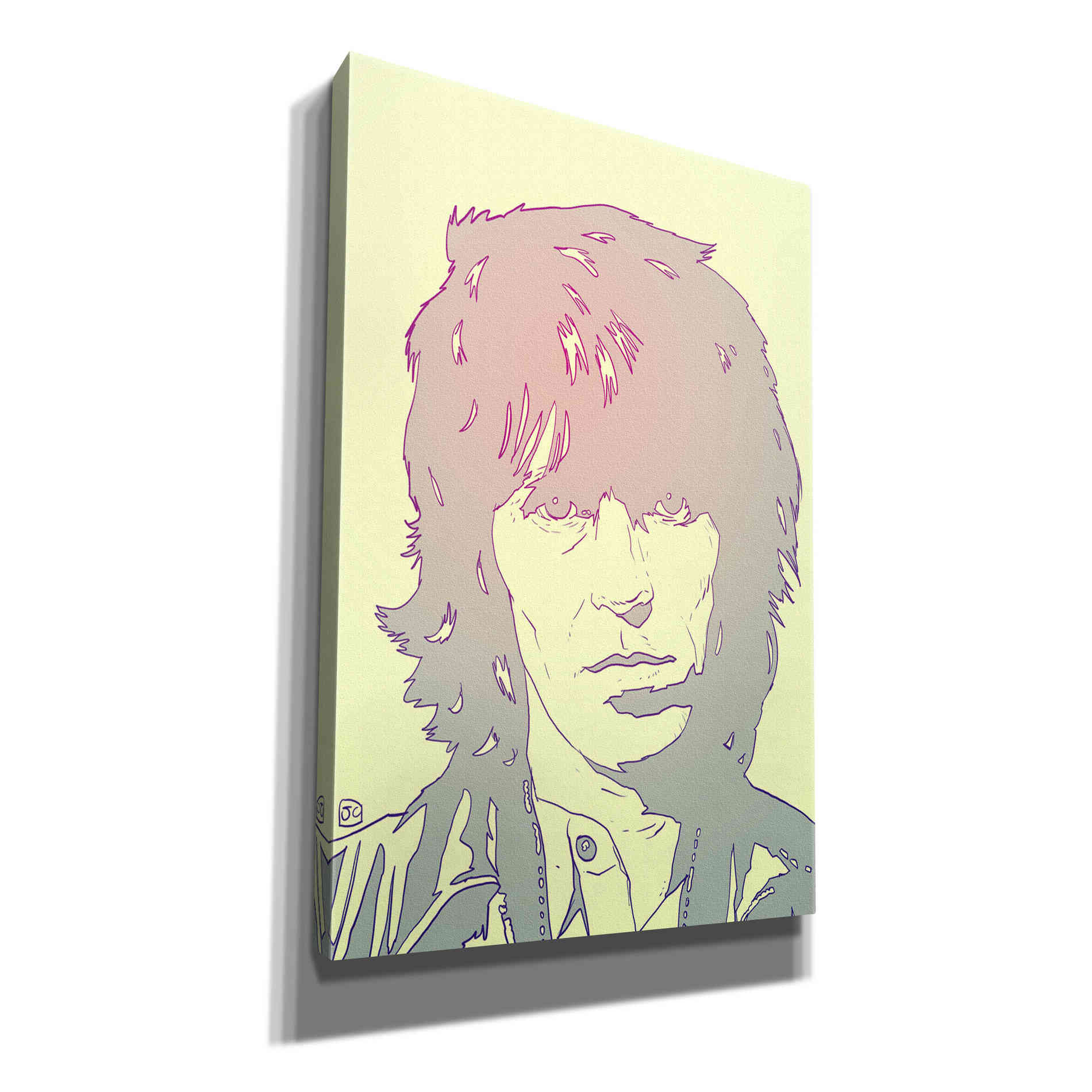 'Mick Jagger' by Giuseppe Cristiano, Canvas Wall Art