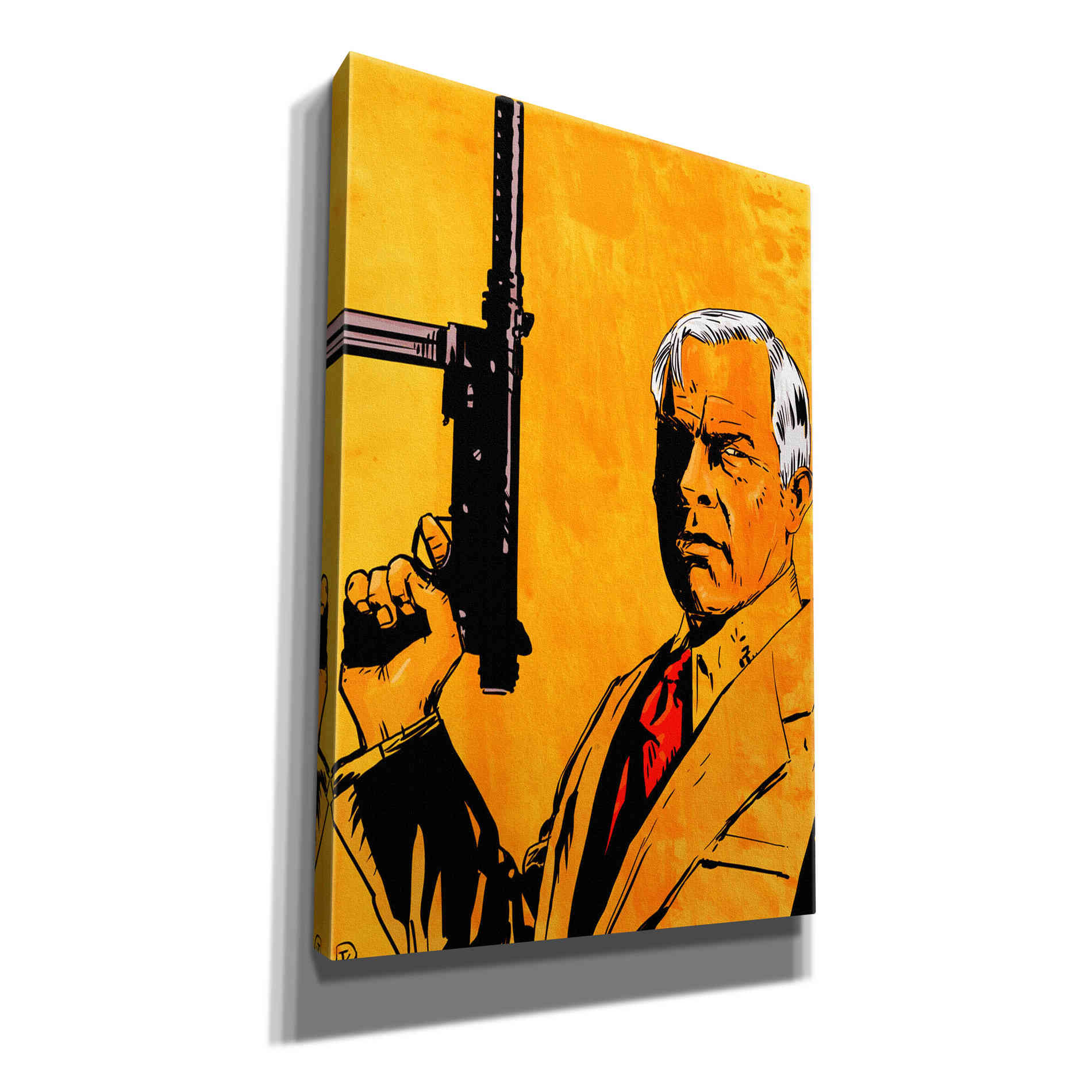 'Lee Marvin' by Giuseppe Cristiano, Canvas Wall Art