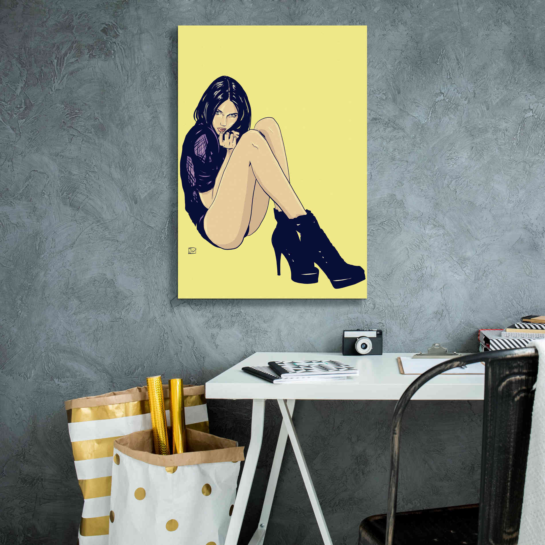 'Legs and Shoes' by Giuseppe Cristiano, Canvas Wall Art,18 x 26