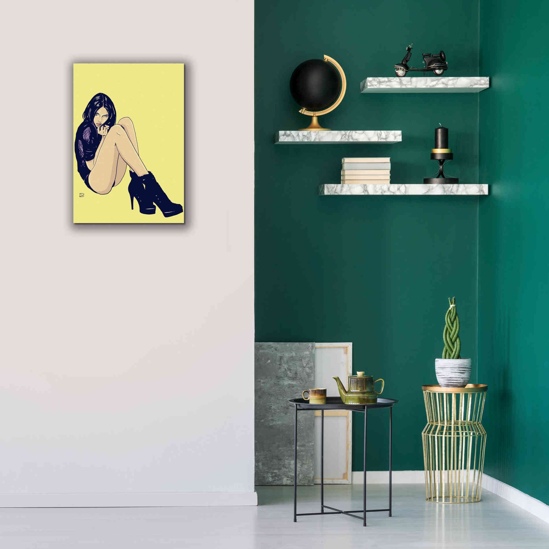 'Legs and Shoes' by Giuseppe Cristiano, Canvas Wall Art,18 x 26