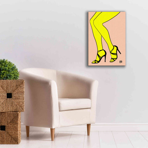 Image of 'Legs in Yellow' by Giuseppe Cristiano, Canvas Wall Art,18 x 26