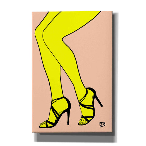 Image of 'Legs in Yellow' by Giuseppe Cristiano, Canvas Wall Art