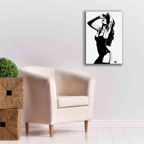 Image of 'Lingerie' by Giuseppe Cristiano, Canvas Wall Art,18 x 26