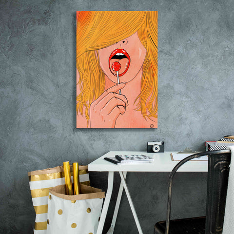 Image of 'Lolipop' by Giuseppe Cristiano, Canvas Wall Art,18 x 26