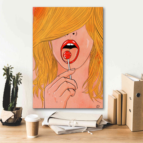 Image of 'Lolipop' by Giuseppe Cristiano, Canvas Wall Art,18 x 26