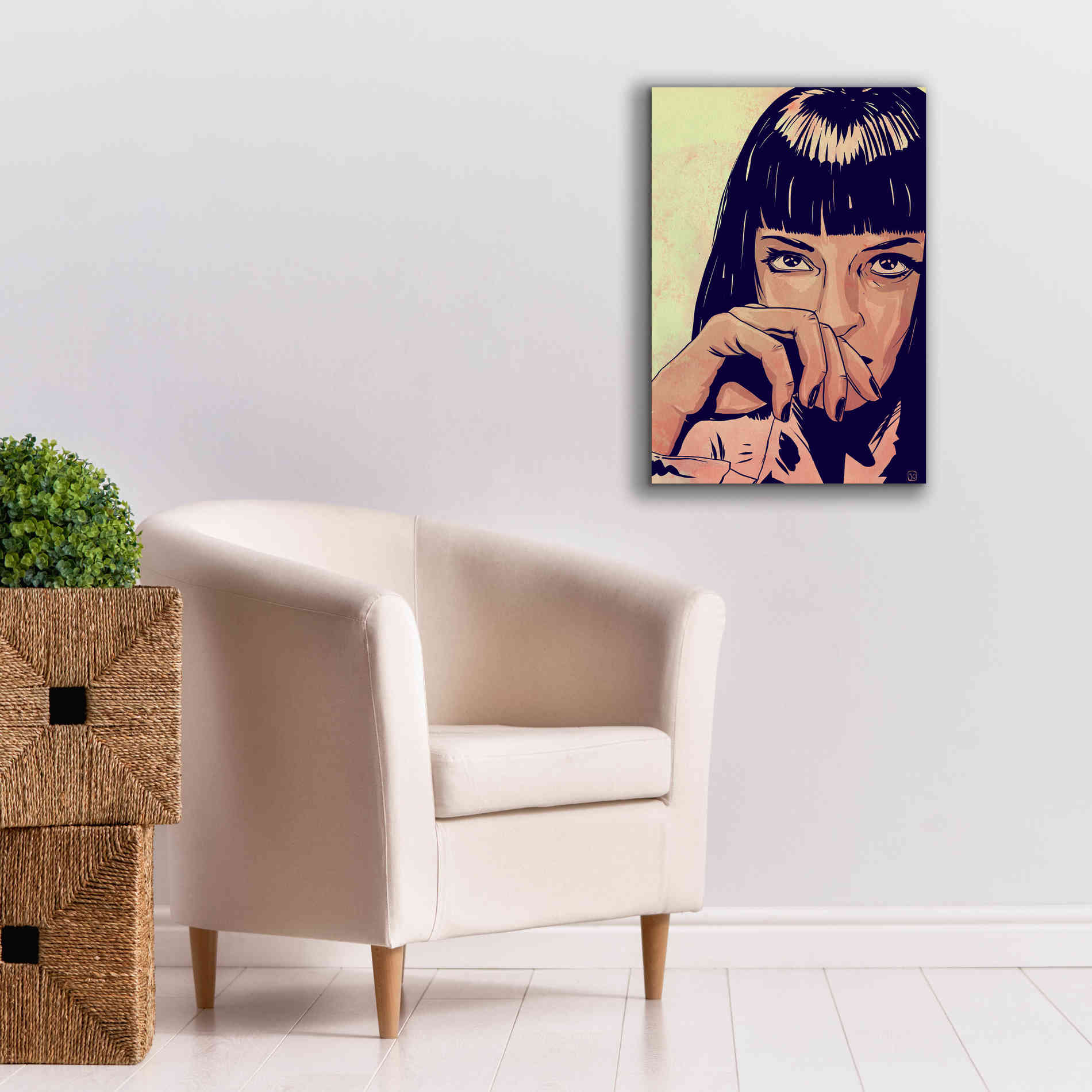 'Mia Wallace' by Giuseppe Cristiano, Canvas Wall Art,18 x 26