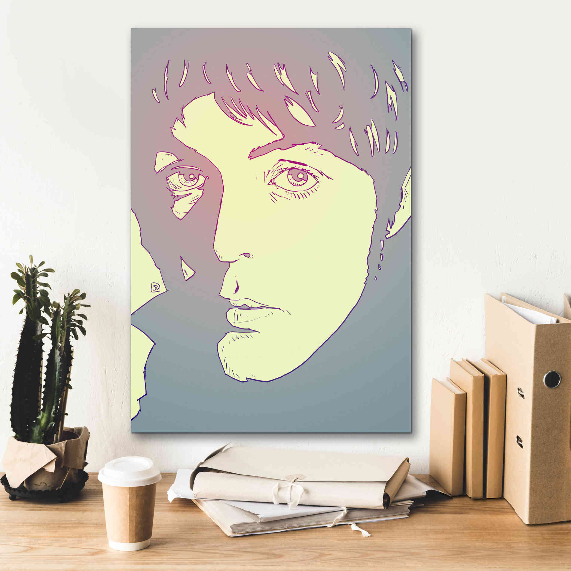'Paul' by Giuseppe Cristiano, Canvas Wall Art,18 x 26