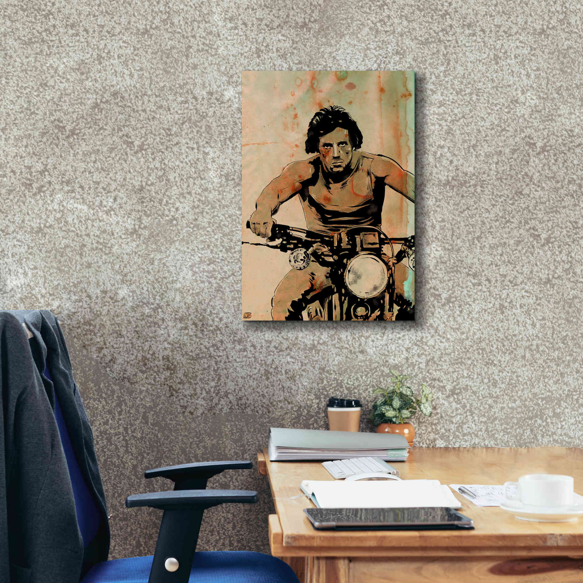 'Rambo' by Giuseppe Cristiano, Canvas Wall Art,18 x 26