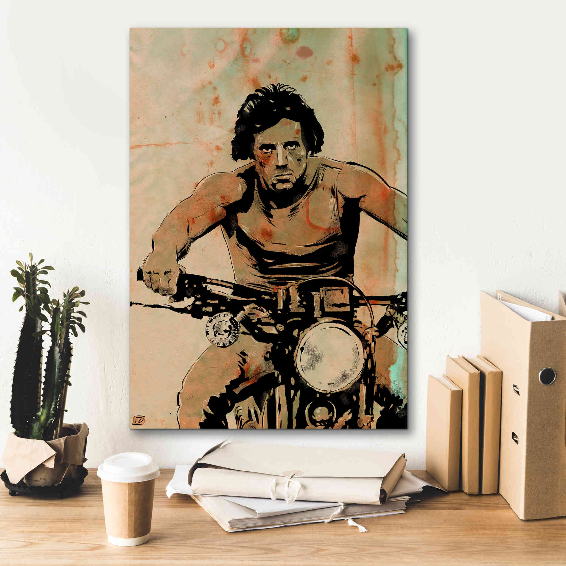 'Rambo' by Giuseppe Cristiano, Canvas Wall Art,18 x 26