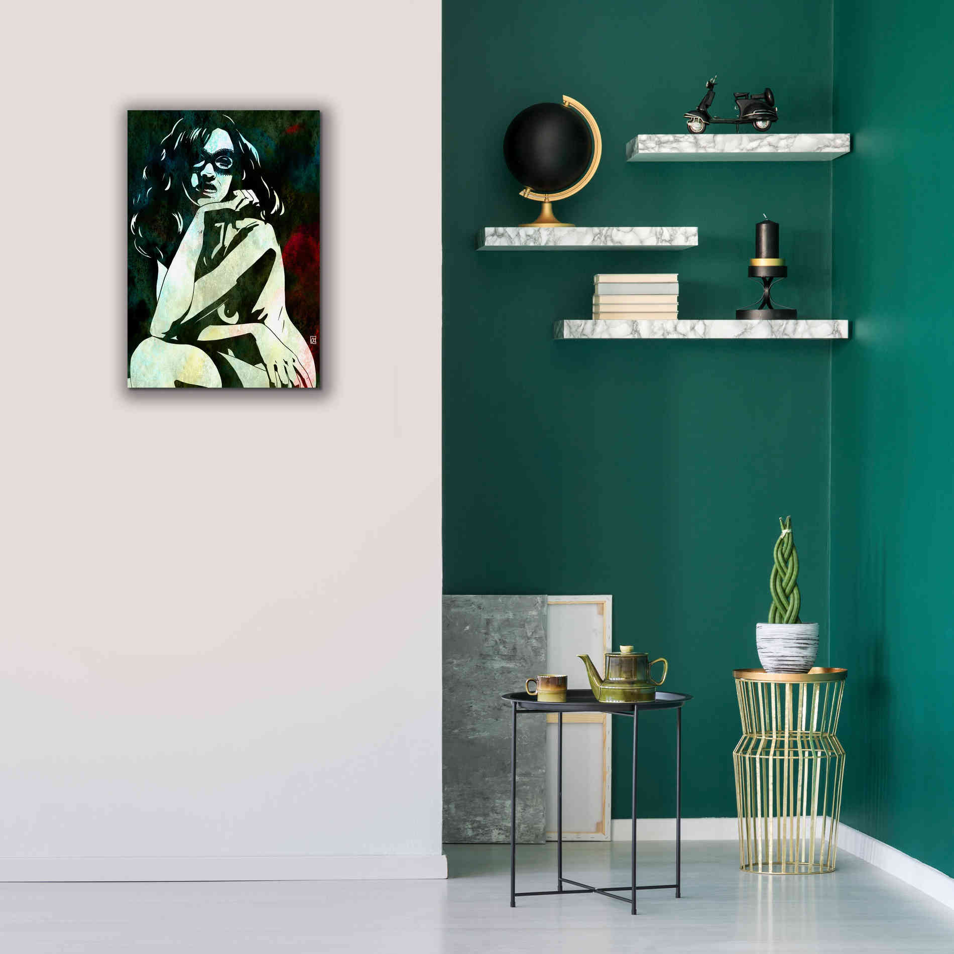 'Relaxed' by Giuseppe Cristiano, Canvas Wall Art,18 x 26