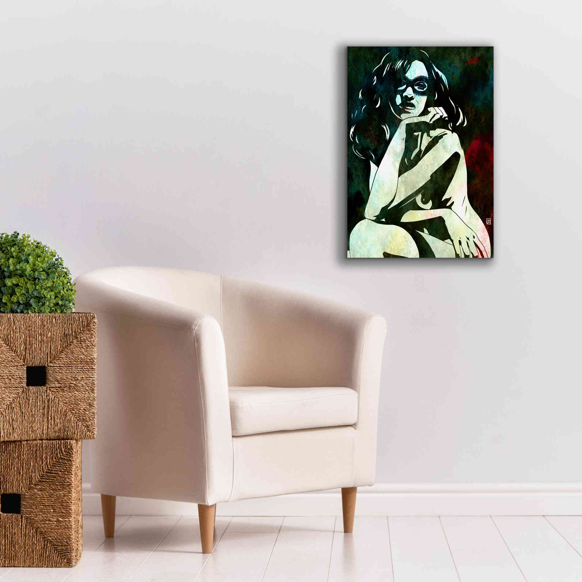 'Relaxed' by Giuseppe Cristiano, Canvas Wall Art,18 x 26