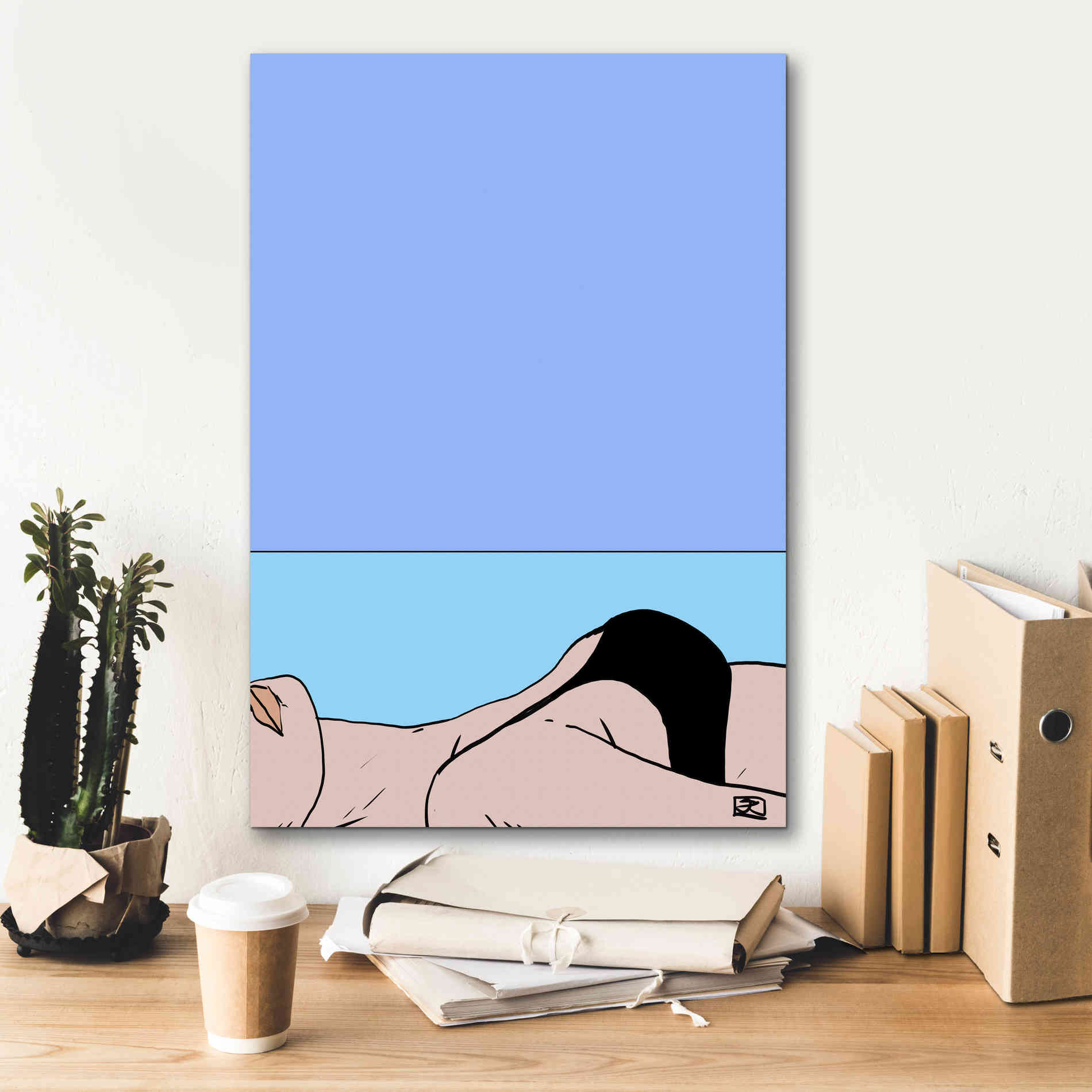 'Sea II' by Giuseppe Cristiano, Canvas Wall Art,18 x 26