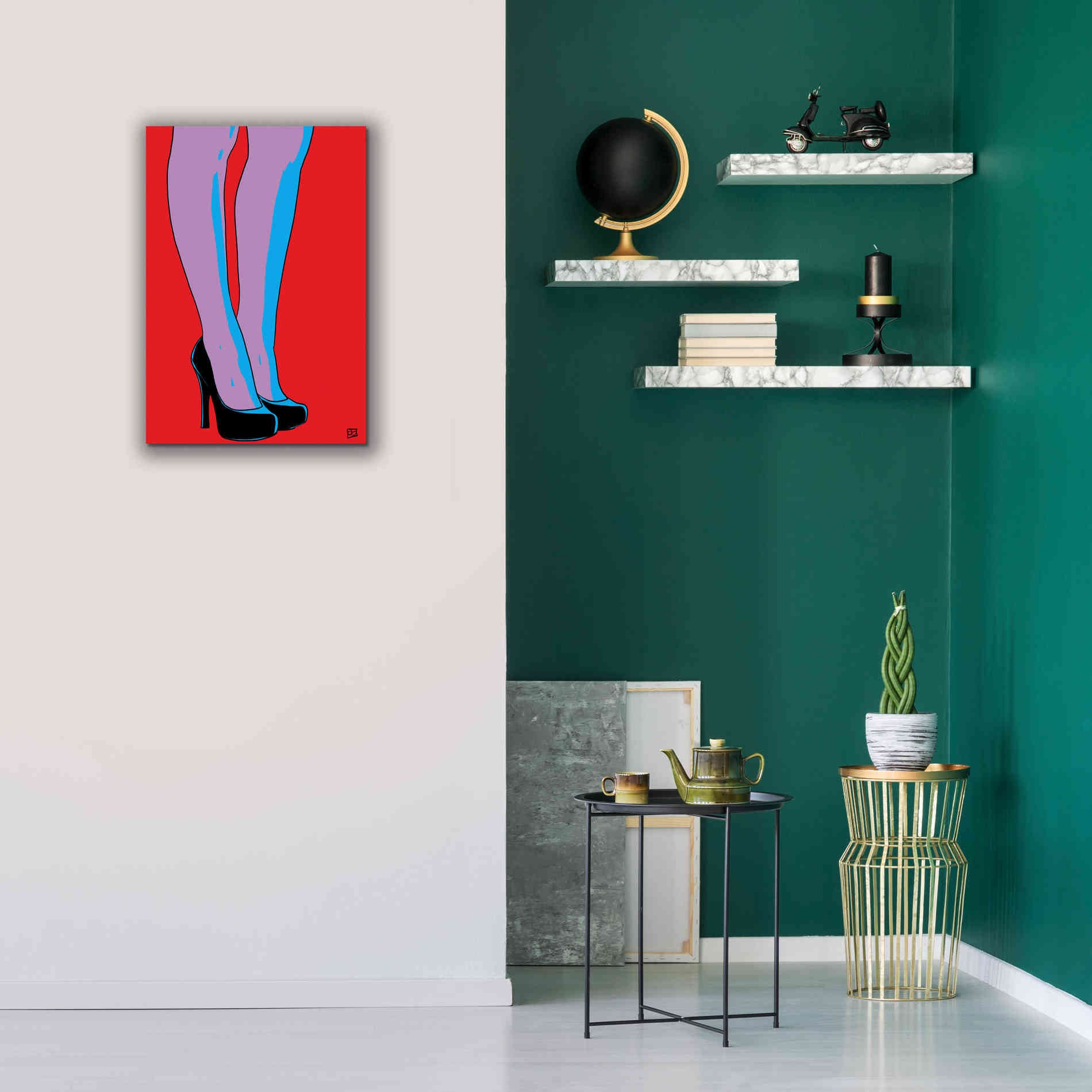 'Shoes IX' by Giuseppe Cristiano, Canvas Wall Art,18 x 26