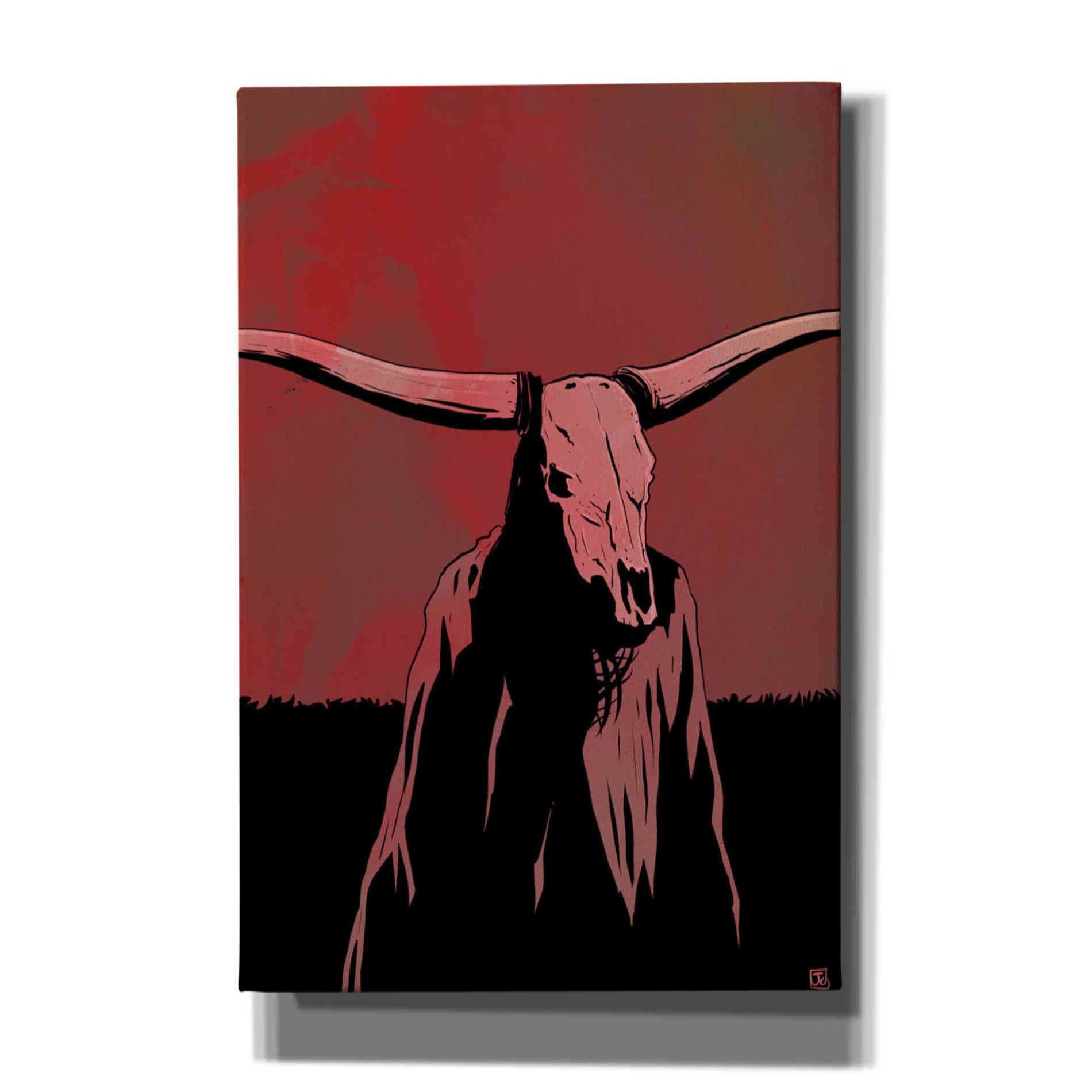 'Skull' by Giuseppe Cristiano, Canvas Wall Art