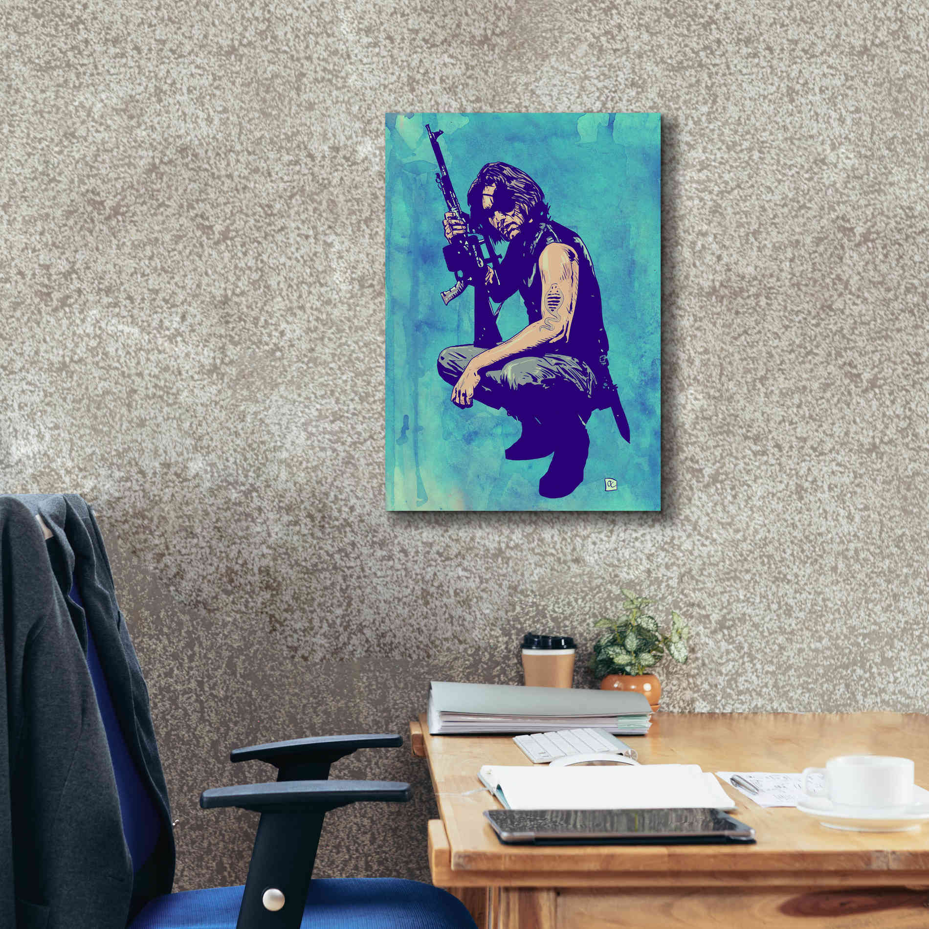 'Snake Plissken' by Giuseppe Cristiano, Canvas Wall Art,18 x 26