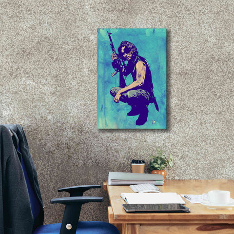 Image of 'Snake Plissken' by Giuseppe Cristiano, Canvas Wall Art,18 x 26