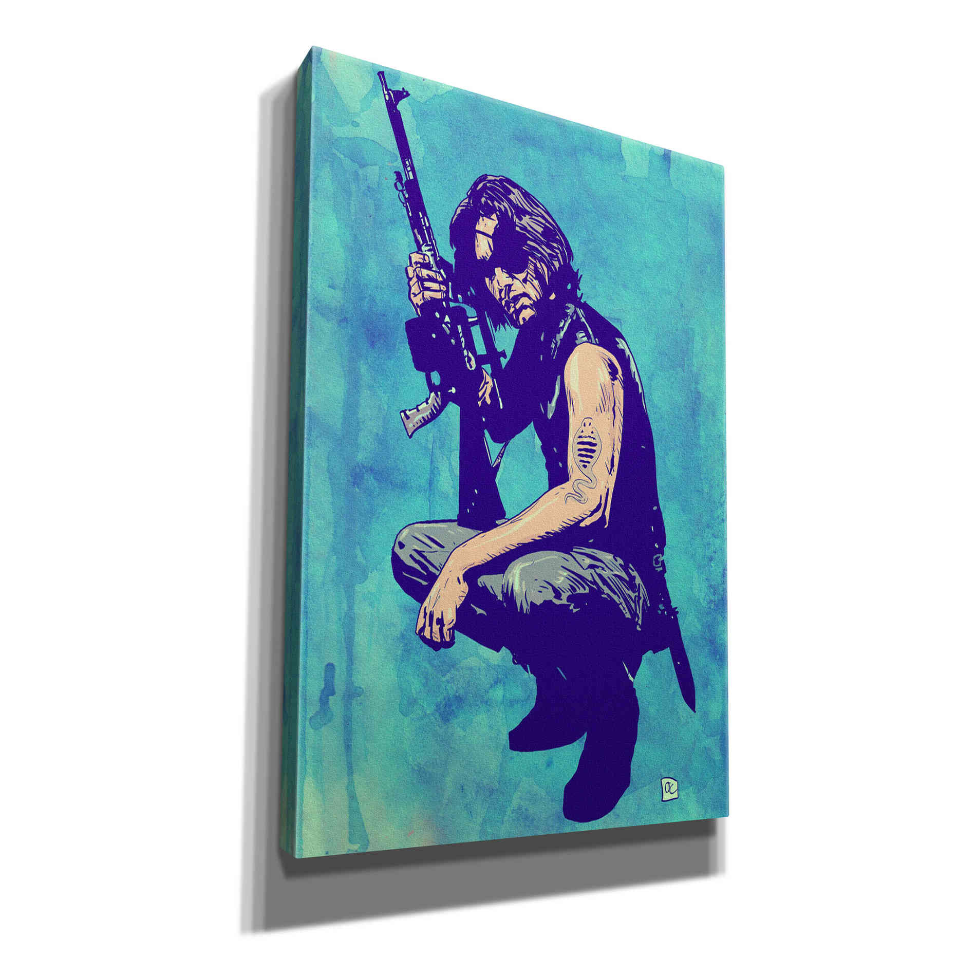 'Snake Plissken' by Giuseppe Cristiano, Canvas Wall Art