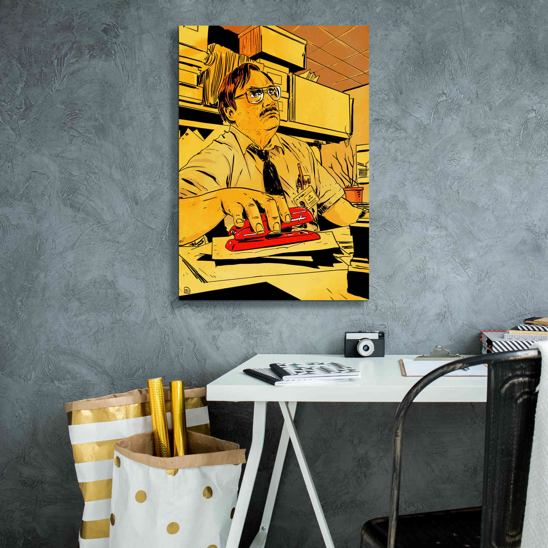 'Stapler' by Giuseppe Cristiano, Canvas Wall Art,18 x 26