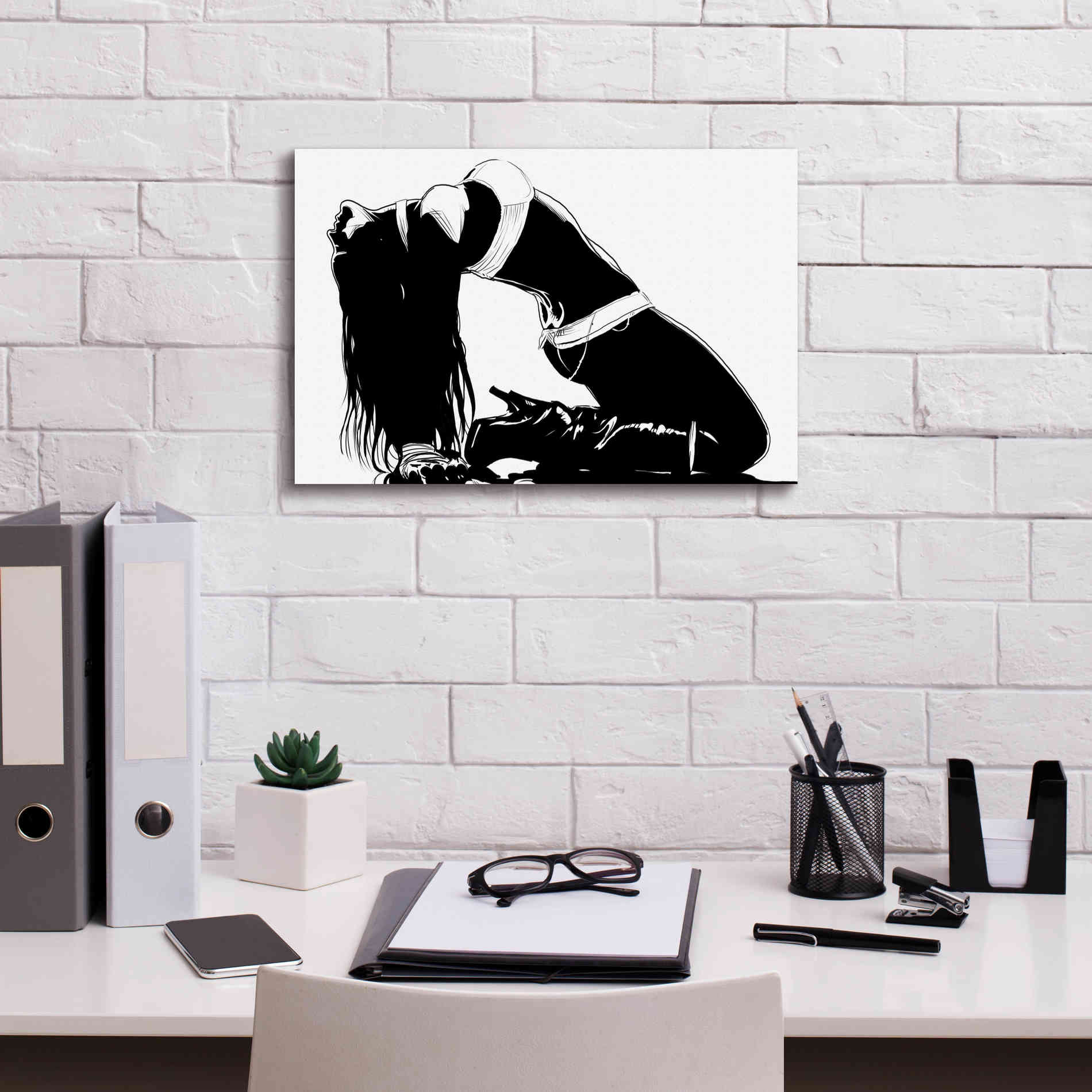 'Striking a Pose II' by Giuseppe Cristiano, Canvas Wall Art,18 x 12