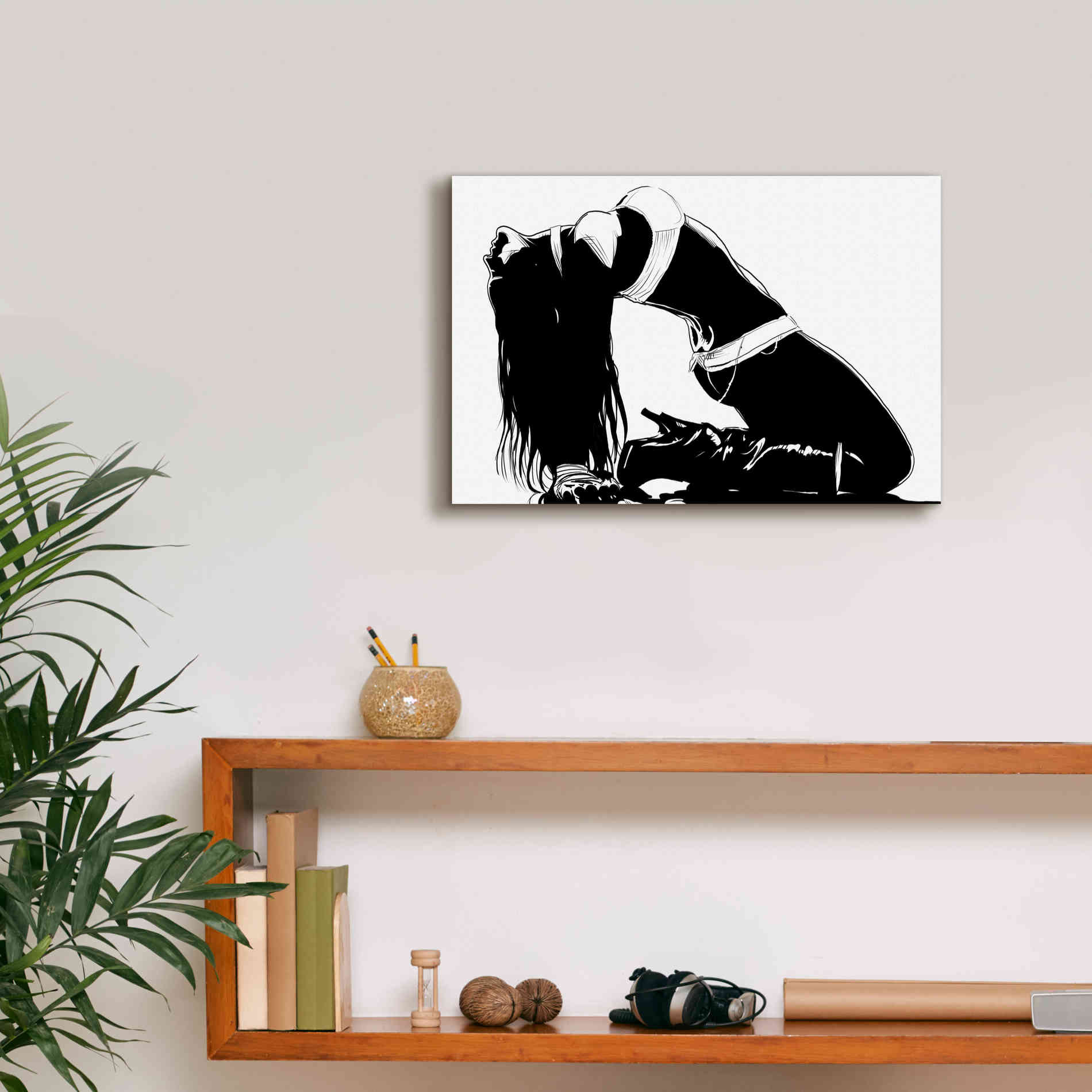 'Striking a Pose II' by Giuseppe Cristiano, Canvas Wall Art,18 x 12
