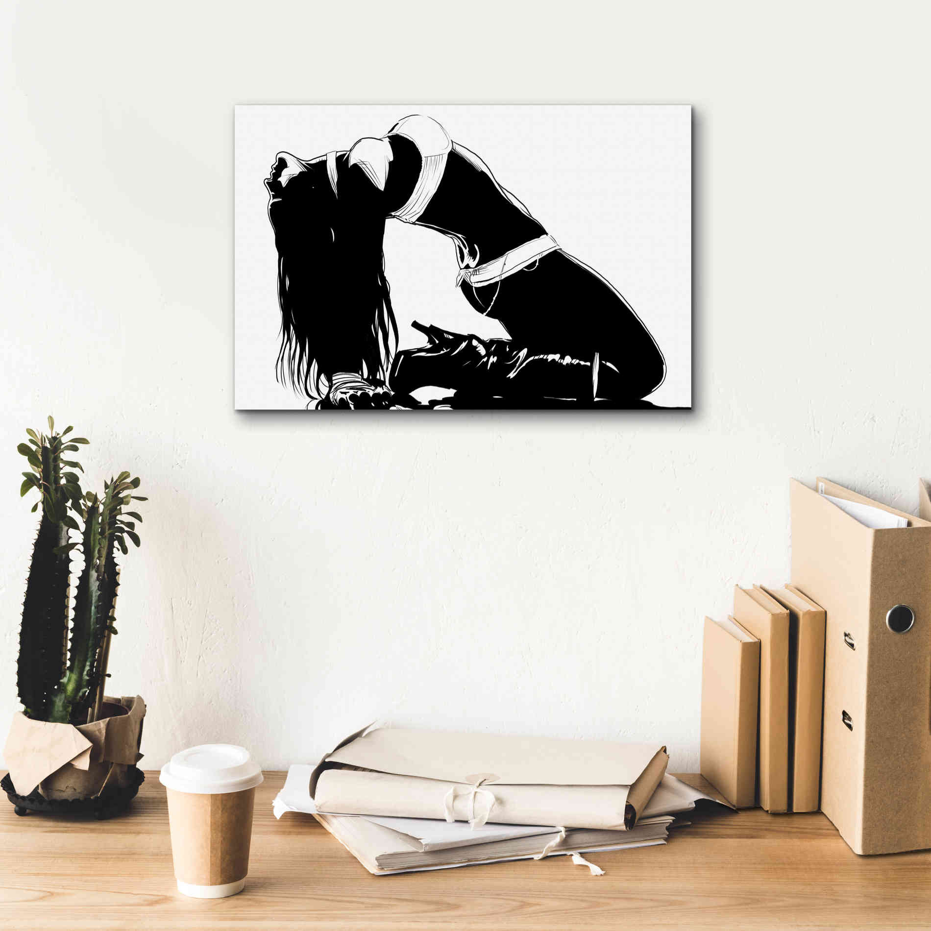 'Striking a Pose II' by Giuseppe Cristiano, Canvas Wall Art,18 x 12