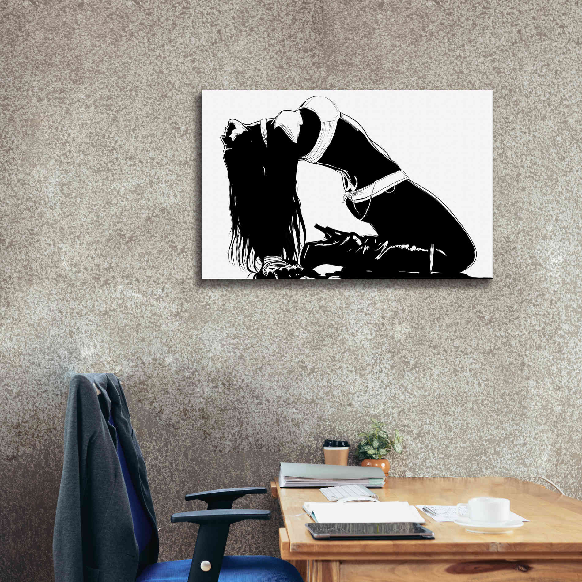 'Striking a Pose II' by Giuseppe Cristiano, Canvas Wall Art,40 x 26