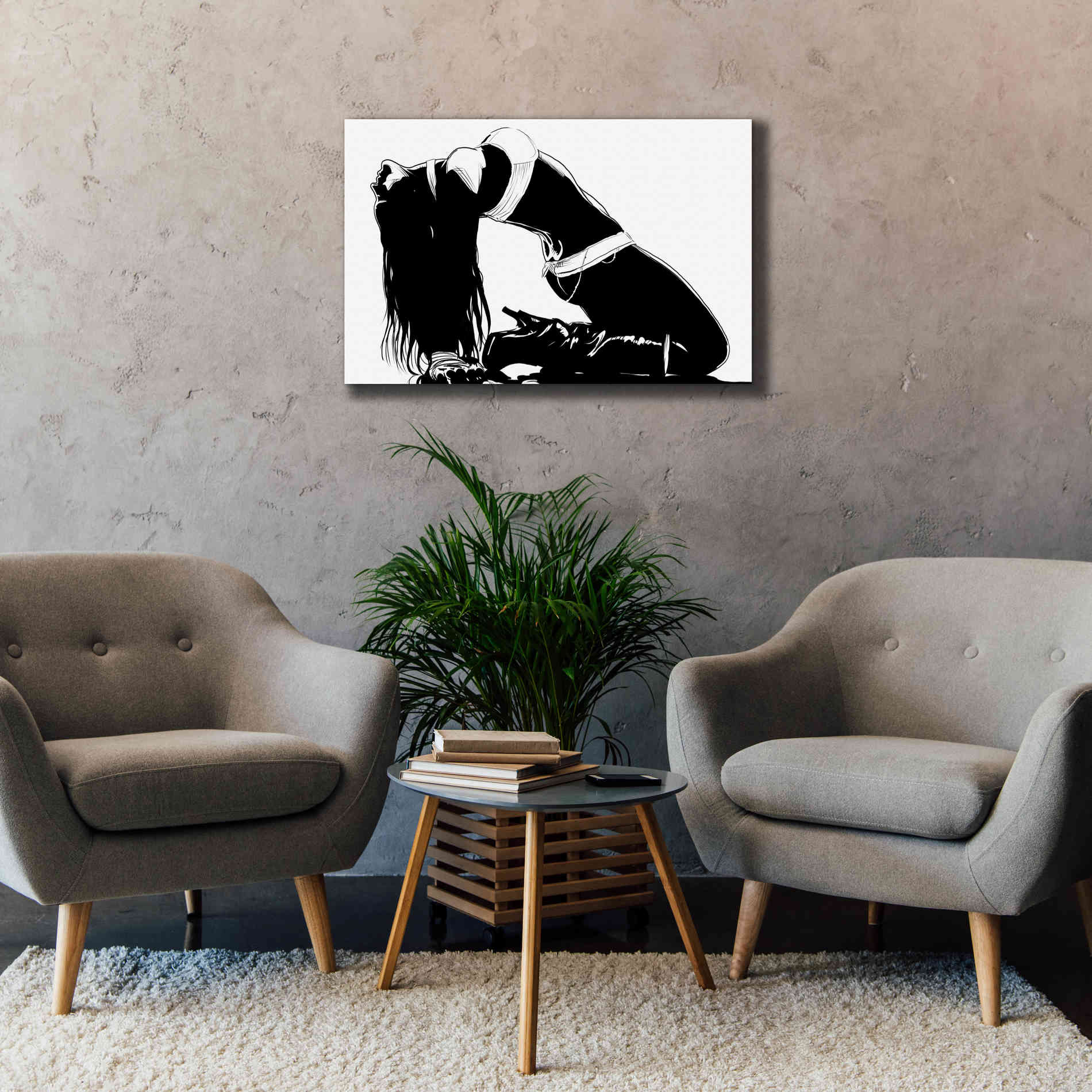 'Striking a Pose II' by Giuseppe Cristiano, Canvas Wall Art,40 x 26