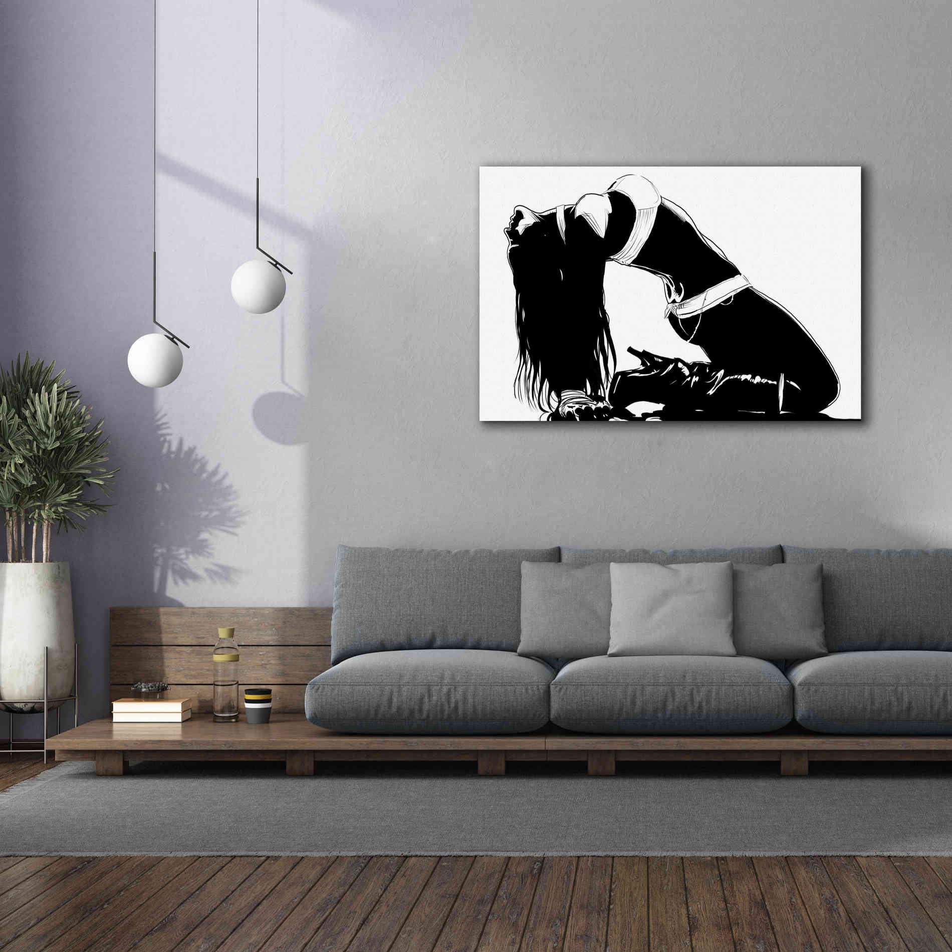 'Striking a Pose II' by Giuseppe Cristiano, Canvas Wall Art,60 x 40