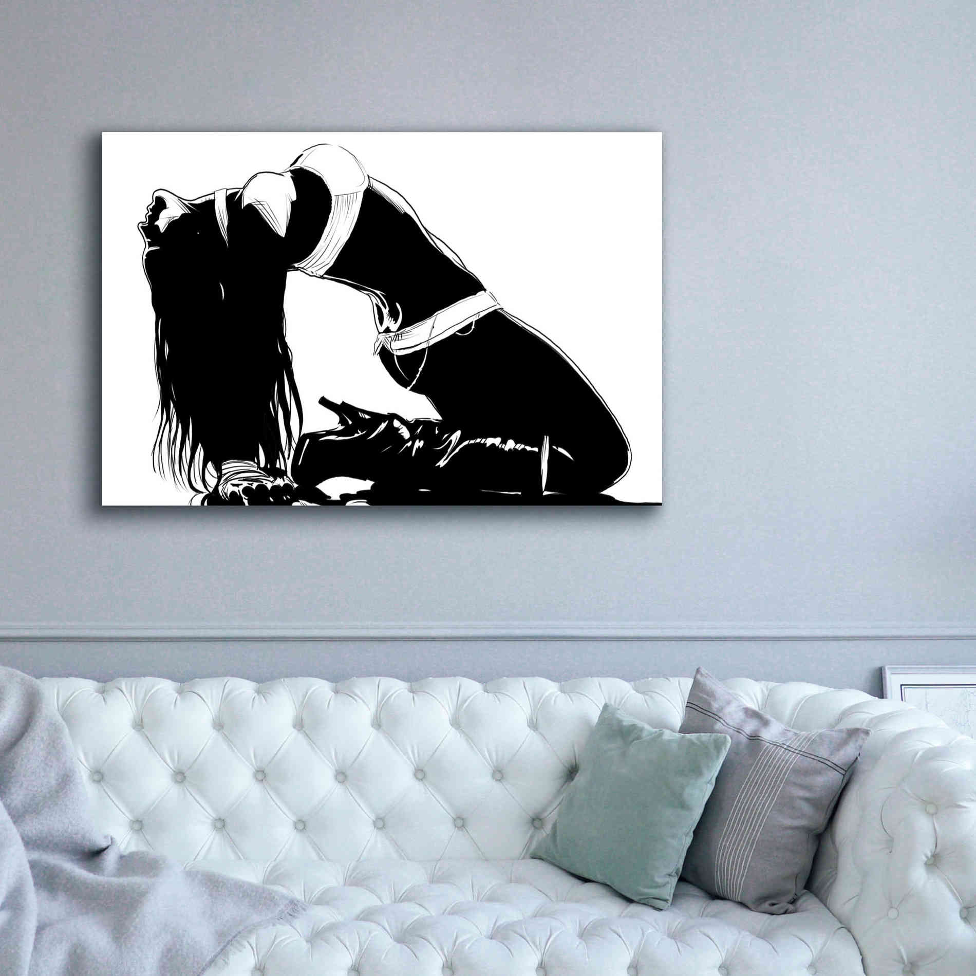 'Striking a Pose II' by Giuseppe Cristiano, Canvas Wall Art,60 x 40